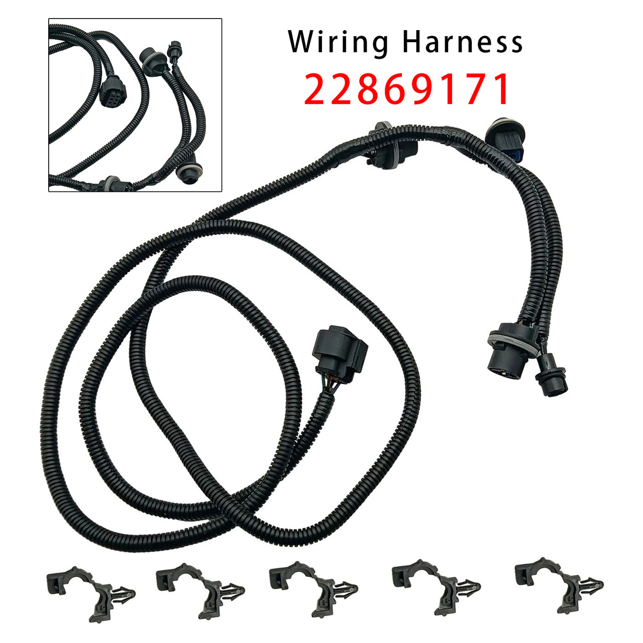 2014-2015 GMC SIERRA 1500 2500 3500 Right Tail Light Lamp Wiring Harness 22869171 Generic