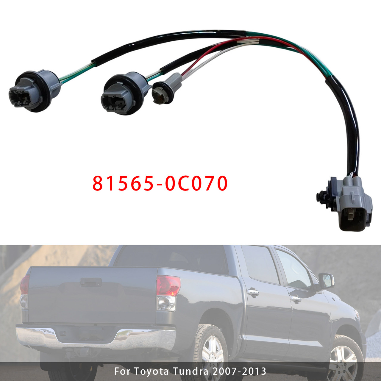 2007-2013 Toyota Tundra Left Rear Tail Light Harness 81565-0C070 Generic