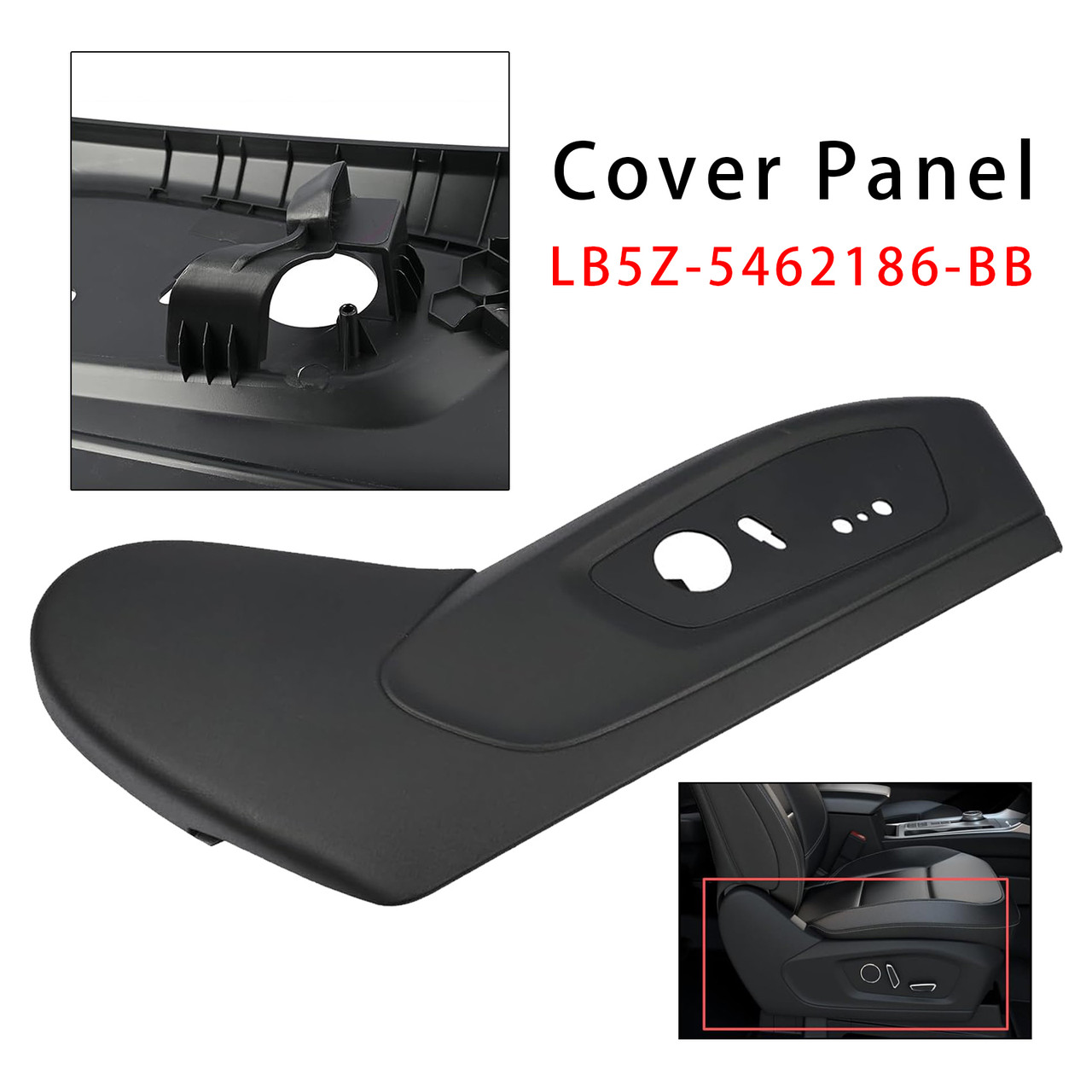 2020-2024 Ford Explorer Front Right Seat Outer Switch Trim Cover Panel LB5Z-5462186-BB Generic