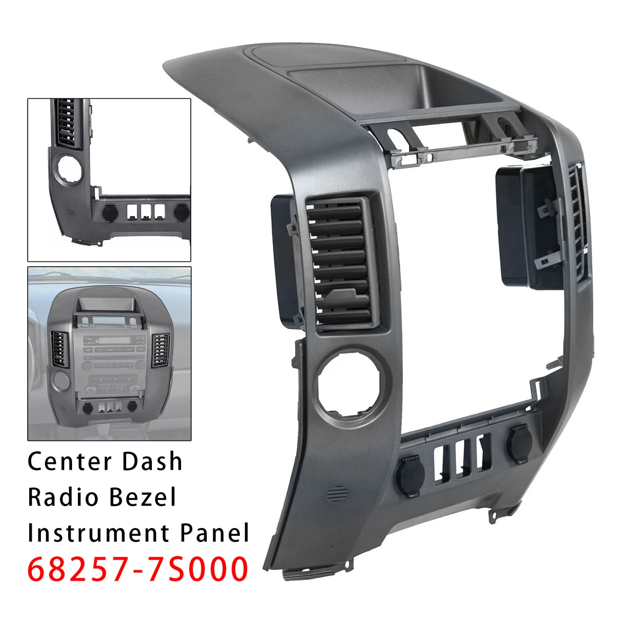 2004-2006 Nissan Titan Armada Center Dash Radio Bezel Instrument Panel 68257-7S000 Generic