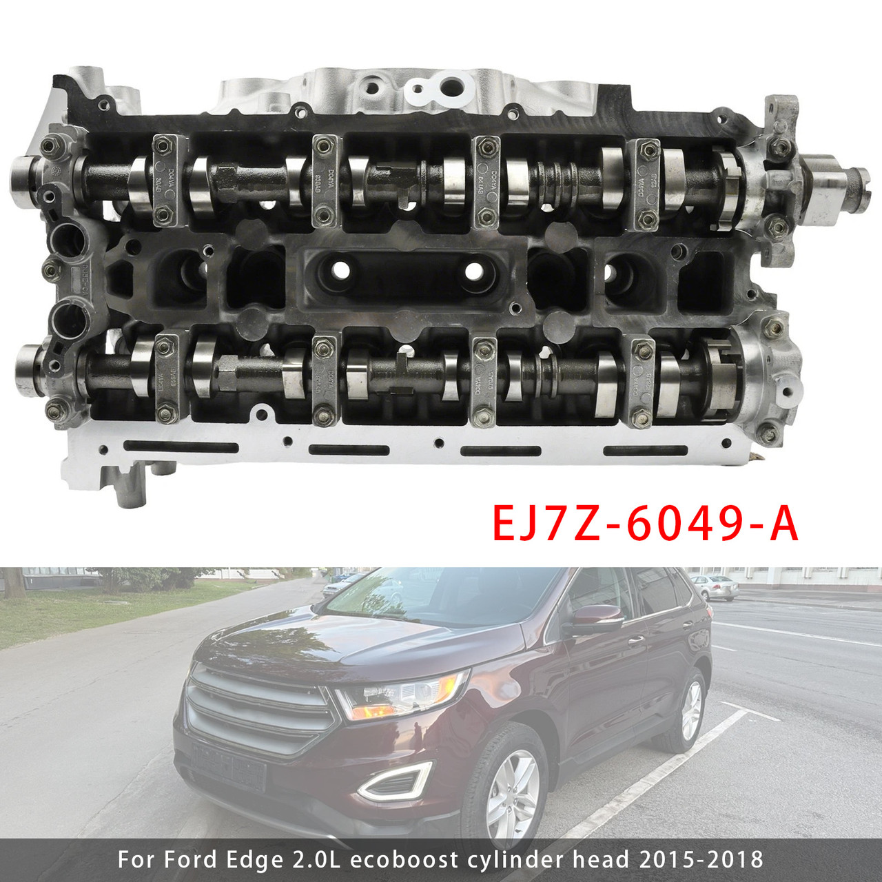 2015-2020 Ford Mustang Edge Explorer EcoBoost 2.0L 2.3L l4 Cylinder Head Assembly EJ7Z-6049-A Generic