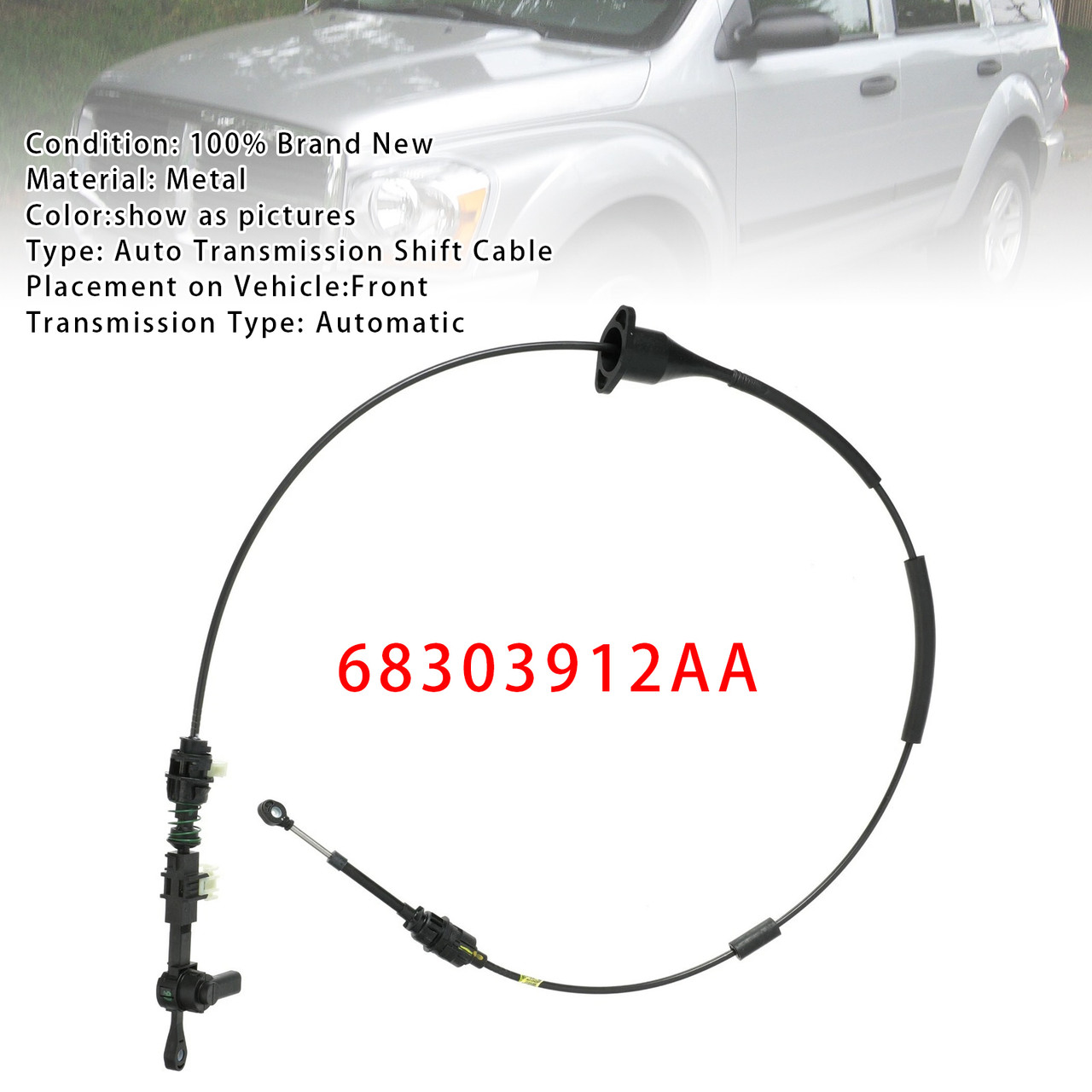 2004-2005 2004-2005 Auto Transmission Shift Control Cable 68303912AA Generic