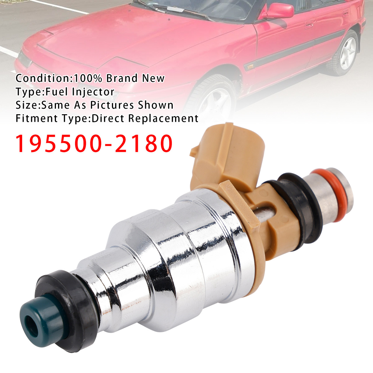 1992-1996 Mercury Tracer 1.8L 1Pcs Fuel Injector 195500-2180 Generic