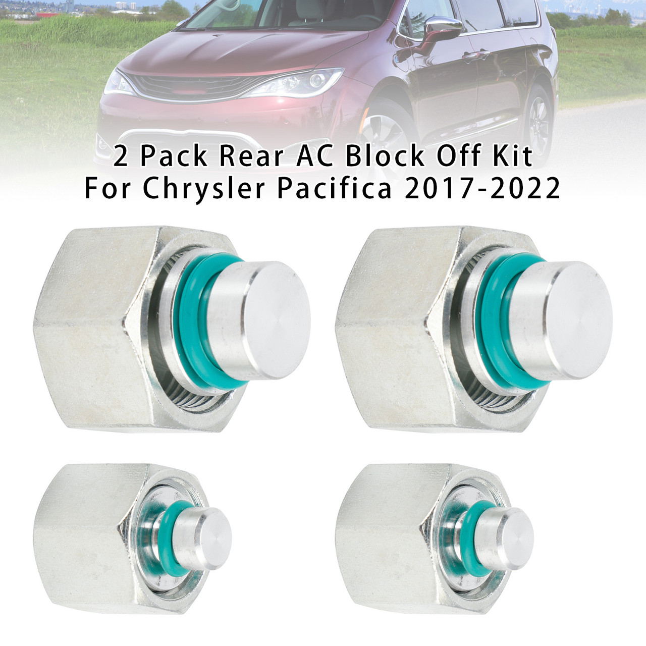 2017-2022 Chrysler Pacifica 2 Pack Rear AC Block Off Kit Generic