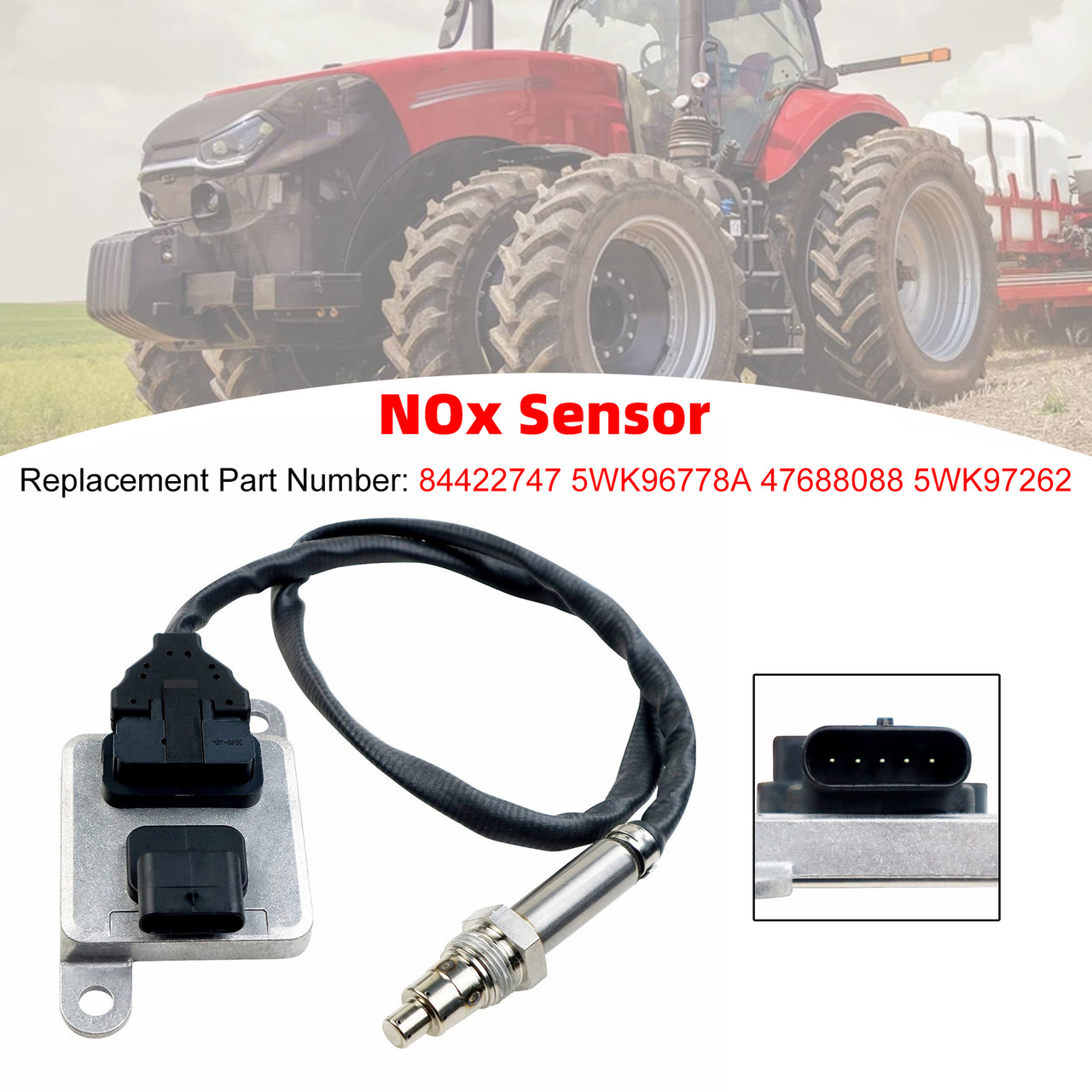 Nitrogen Oxide Sensor NOx Sensor 84422747 5WK96778A Fits For Case IH Tractors