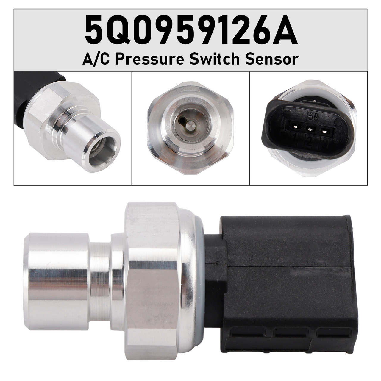 2004-2020 Audi A3 A4 A5 A6 A7 A8 Q5 Q7 TT A/C Pressure Switch Sensor 5Q0959126A Generic