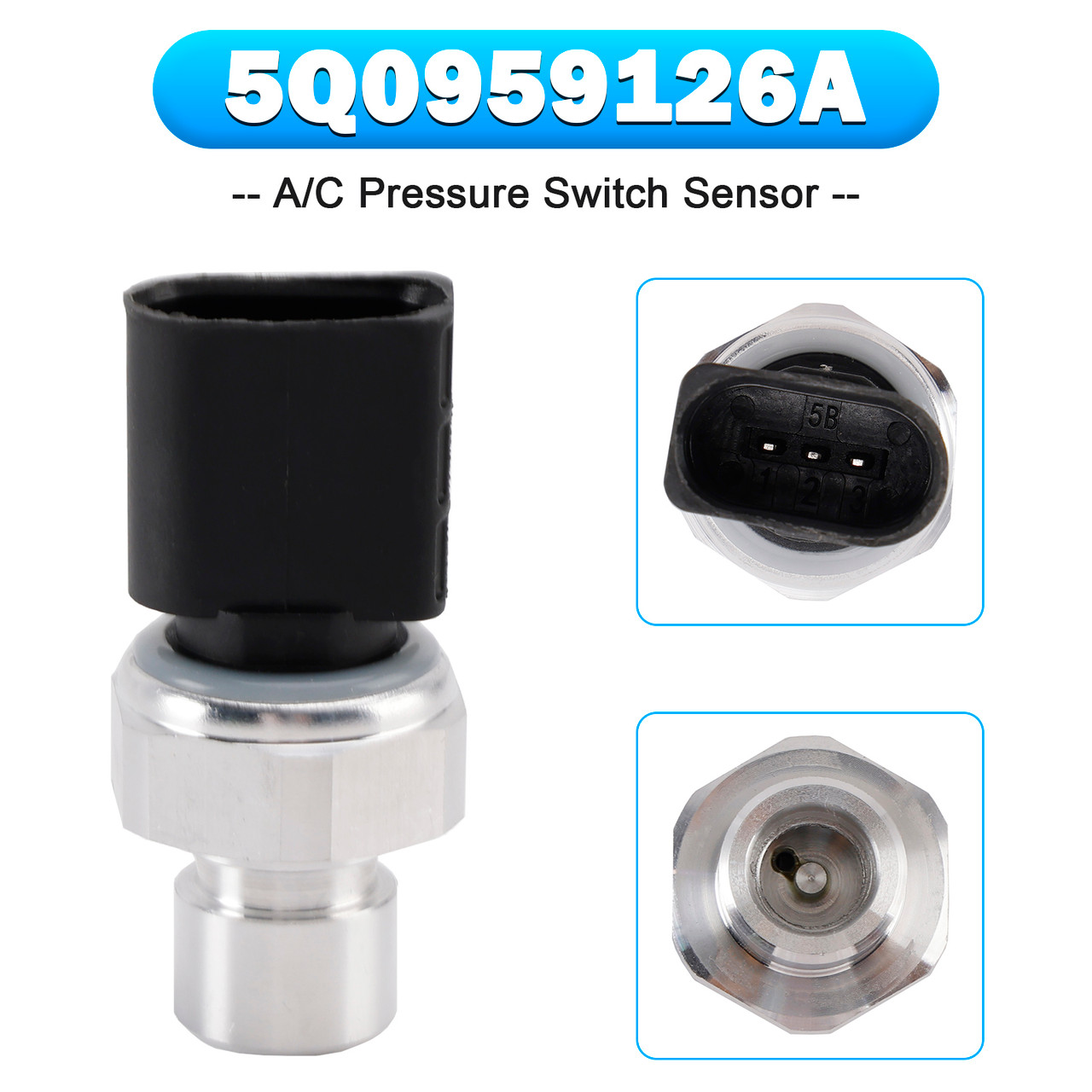 2010-2021 VW Touareg Golf Passat A/C Pressure Switch Sensor 5Q0959126A Generic