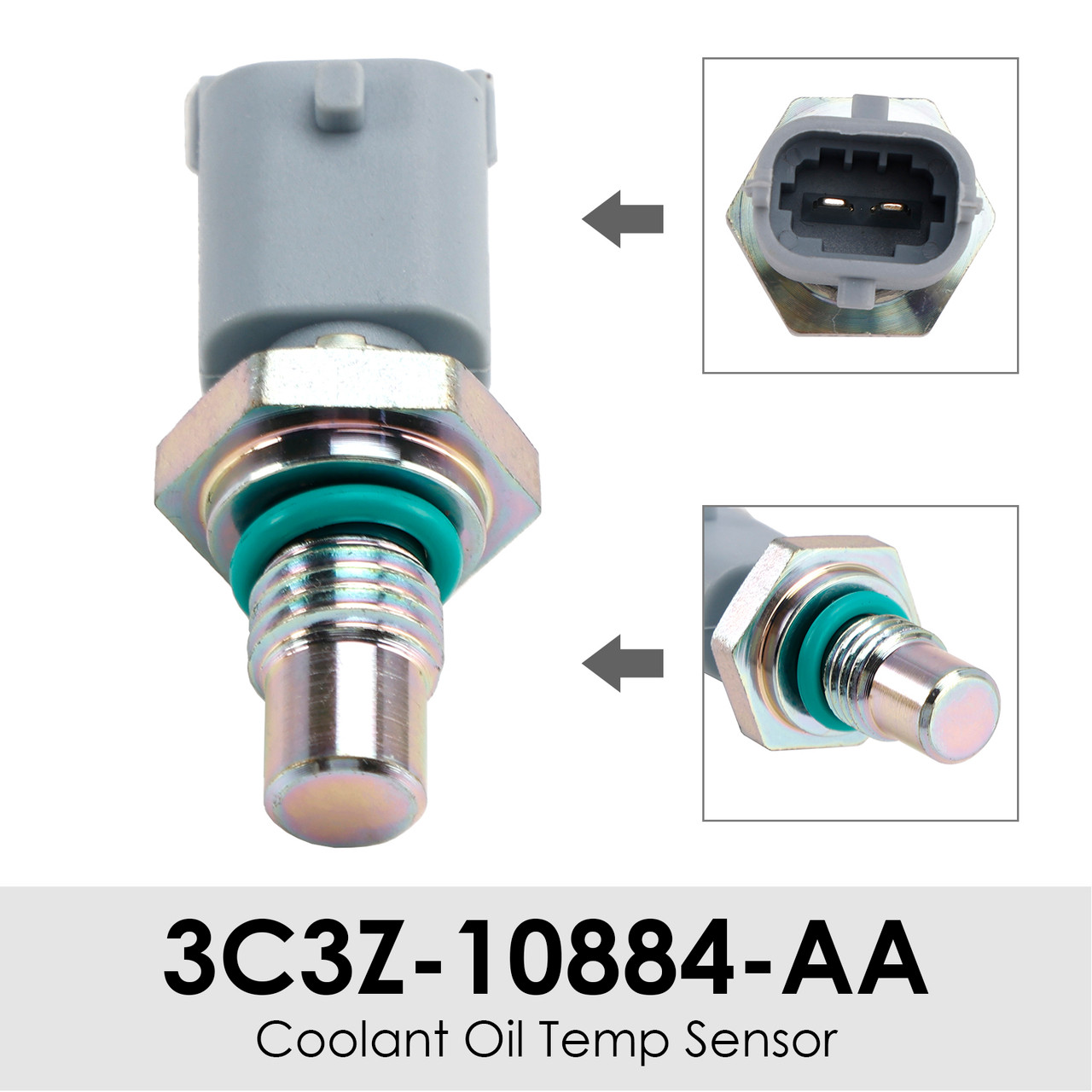 2003-2010 Ford 6.0L & 6.4L Powerstroke Diesel Engines Coolant Oil Temp Sensor 3C3Z-10884-AA Generic