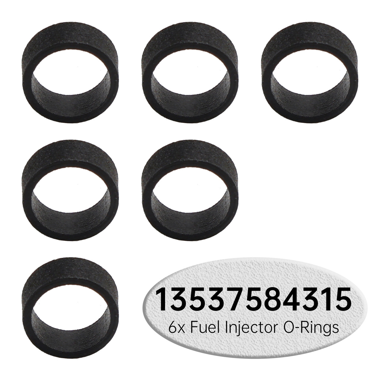 6x Fuel Injector O-Rings 13537584315 for BMW E88 E90 E92 E60 E70 F10