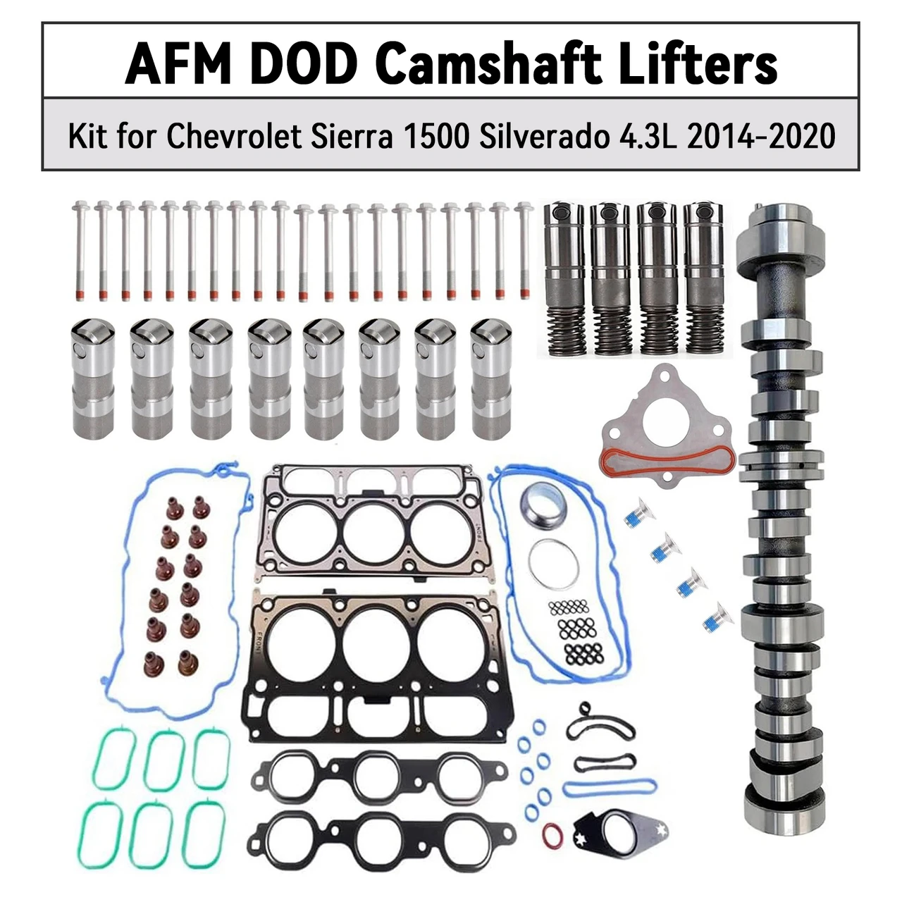 2014-2020 Chevrolet GMC Sierra Silverado 1500 4.3L 12V OHV Camshaft Lifters Kit Generic