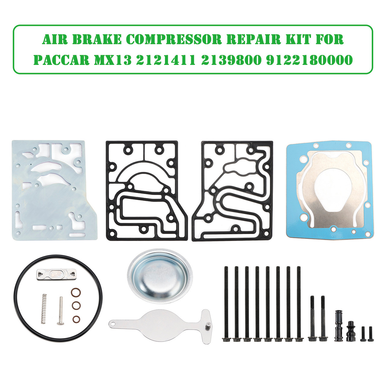 Air Brake Compressor Repair Kit for PACCAR MX13 2121411 2139800 9122180000