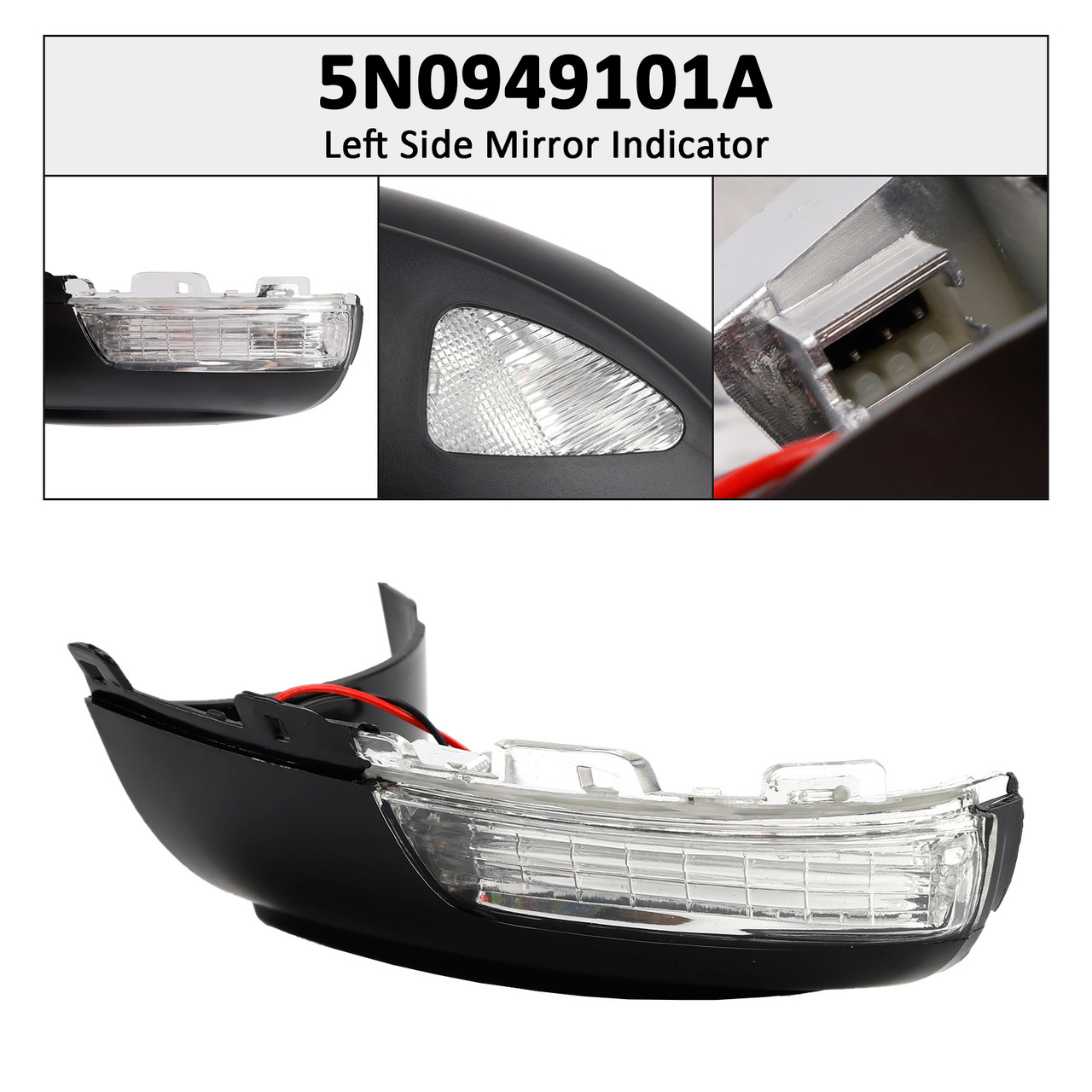 2010-2020 Seat Alhambra 7N Left Side Mirror Indicator 5N0949102A Generic