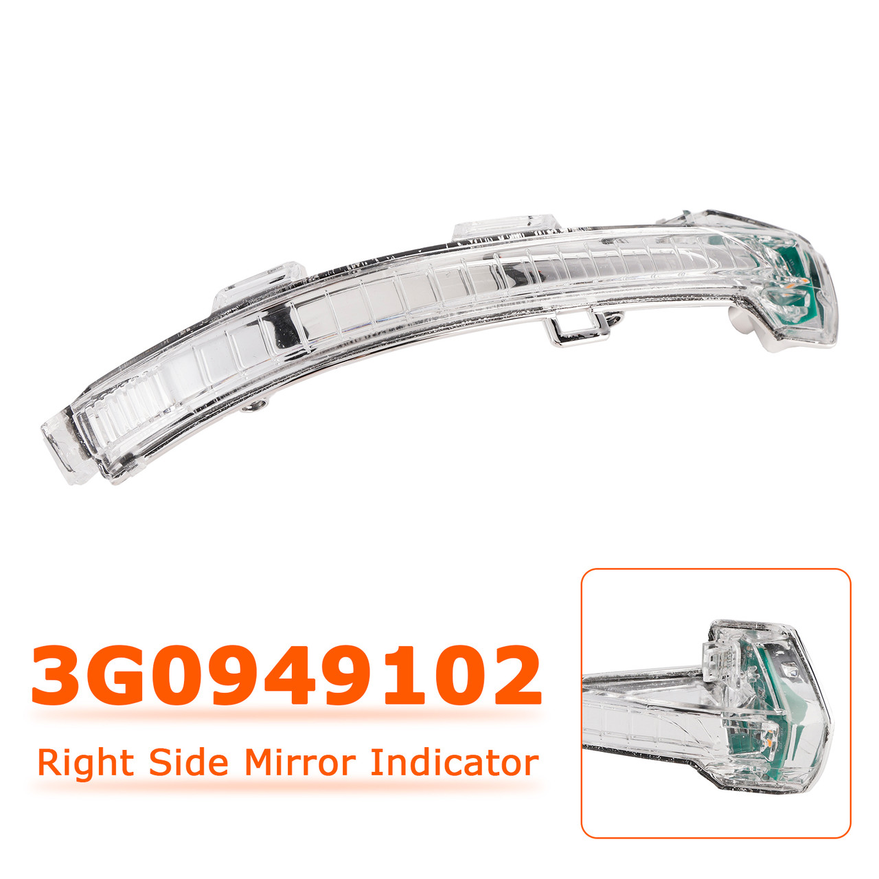 2015-2020 VW Passat B8 3G5 3G2 Right Side Mirror Indicator Light Lamp Generic