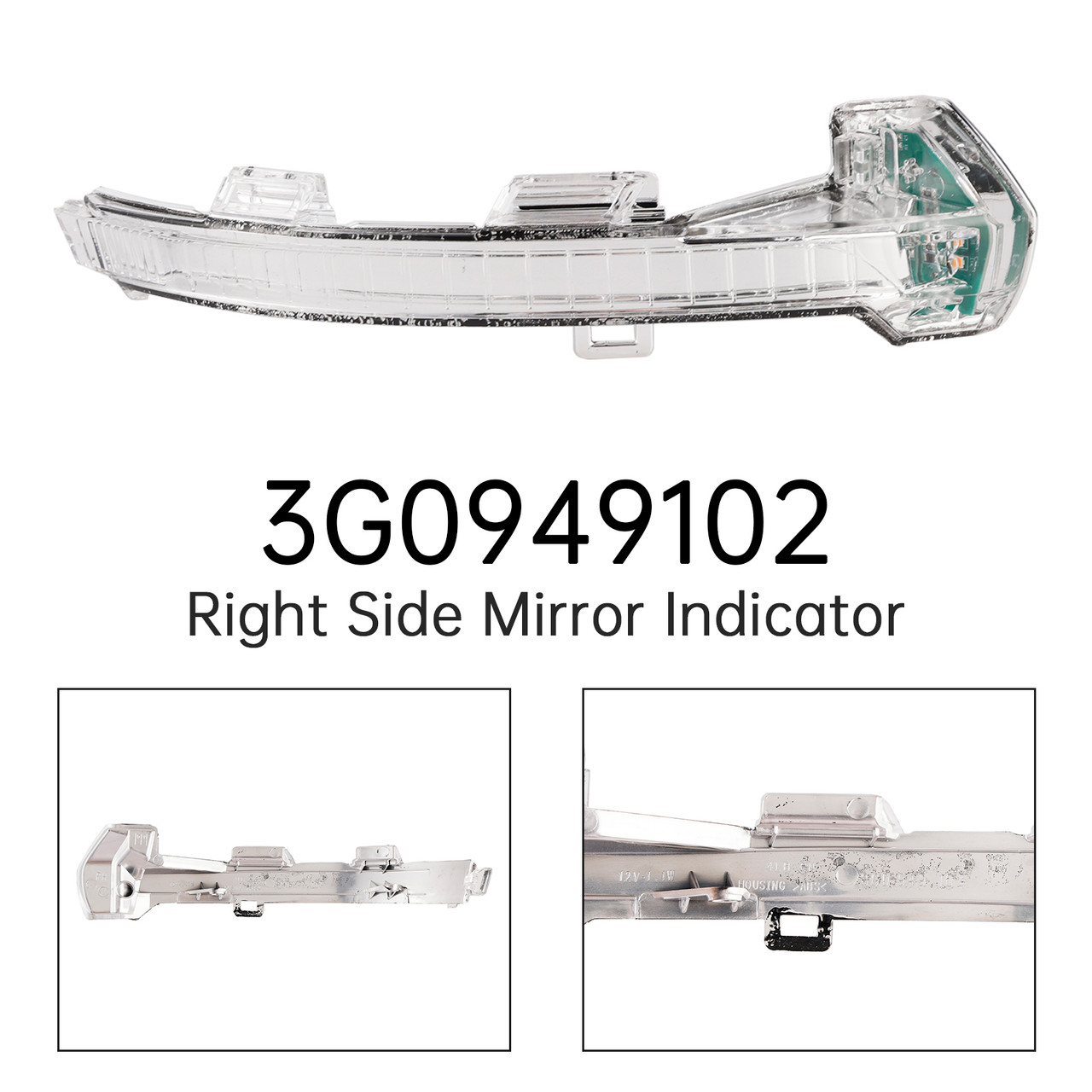 2017-2019 VW Arteon 3H7 3H8 Right Side Mirror Indicator Light Lamp Generic