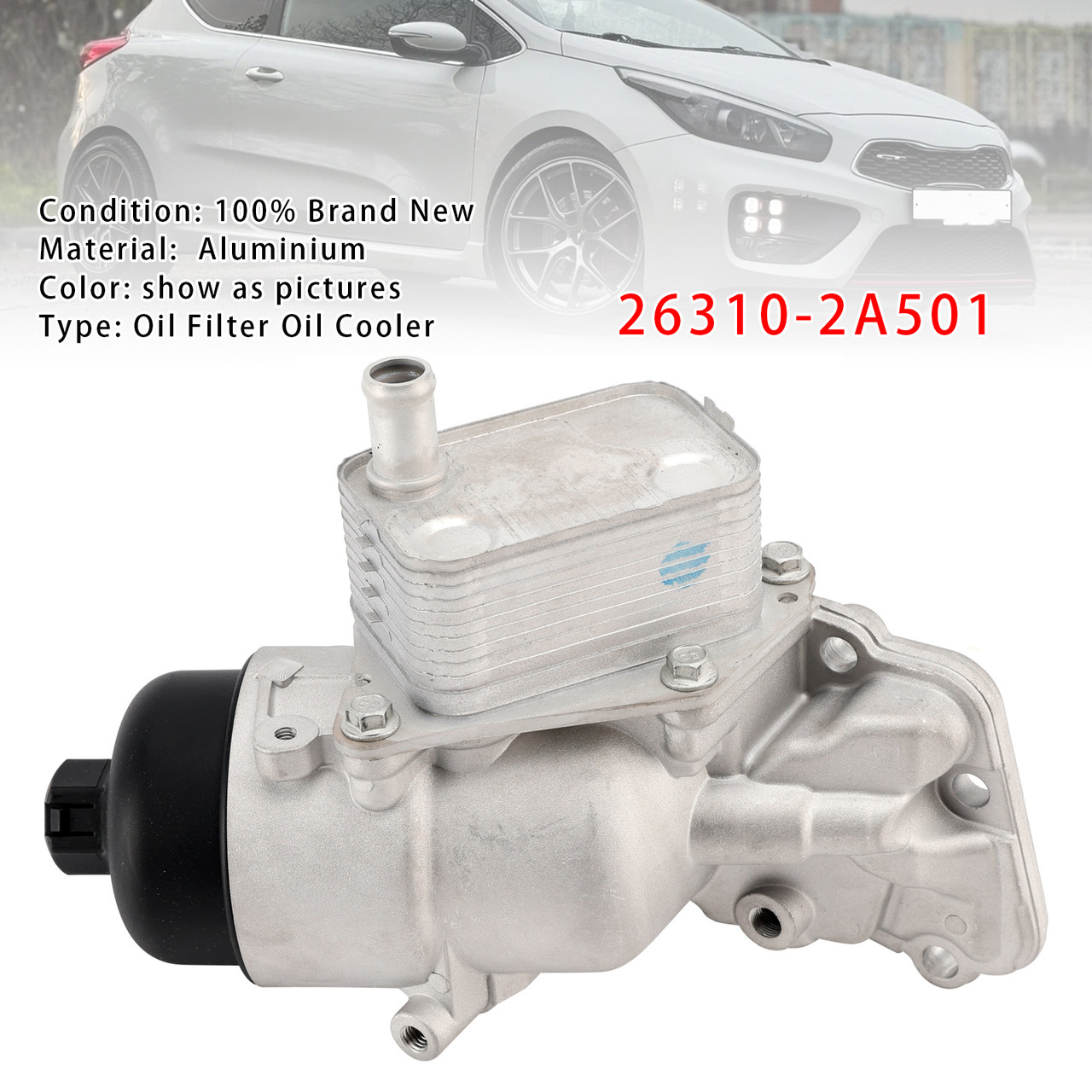 Hyundai Accent 4 i20 i30 Ceed Engine Oil Filter Housing Oil Cooler 26310-2A501 Generic