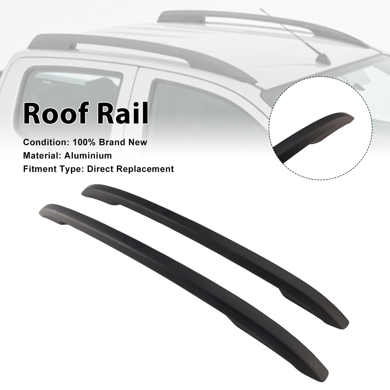 2015-2021 Nissan Navara D23 NP300 Aluminium Raised Roof Rails Rack Bar Generic