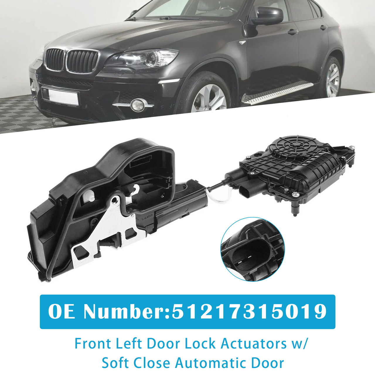 2007-2014 Front Left Door Lock Actuators 51217315019 for BMW X5 E70 X6 E71