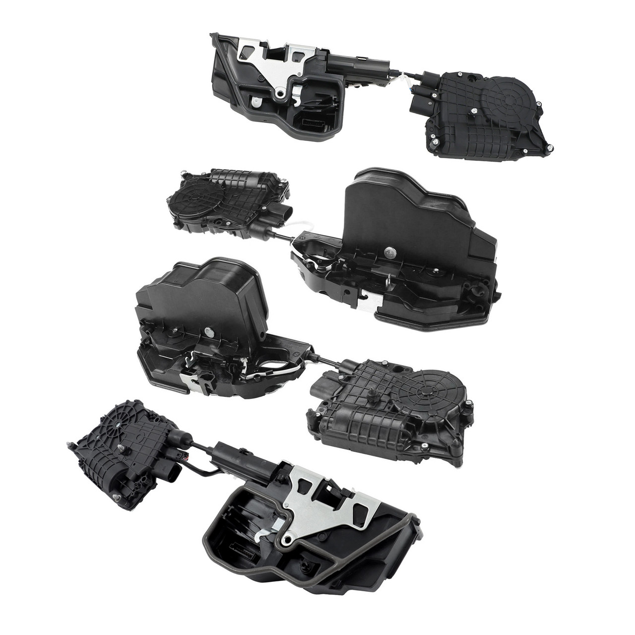 4x Front & Rear Door Lock Actuators for BMW X5 E70 07-12 X6 E71 08-14 w/ Soft Close Automatic Door