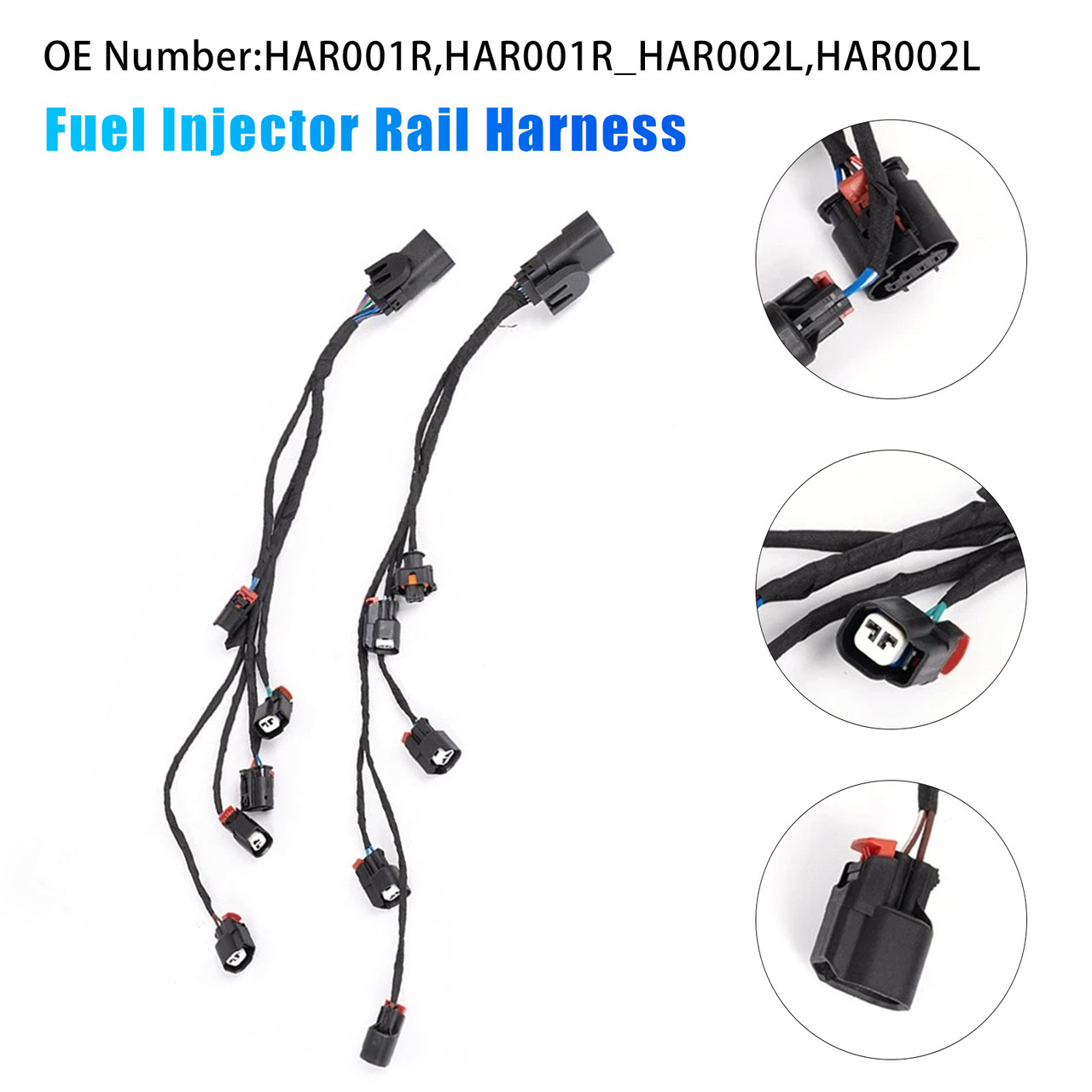2014-2023 Cadillac Chevy GMC 5.3L 6.2L 6.6L Fuel Injector Rail Harness HAR001R_HAR002L Generic