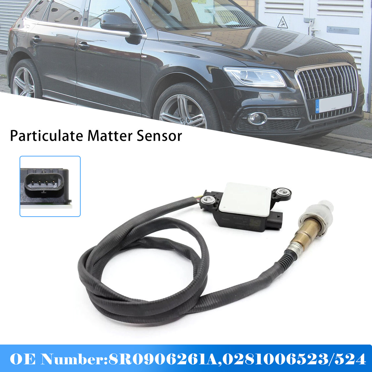 Particulate Matter Sensor 8R0906261A For Audi Q5 8R 3.0 TDI 2014-2016 Generic