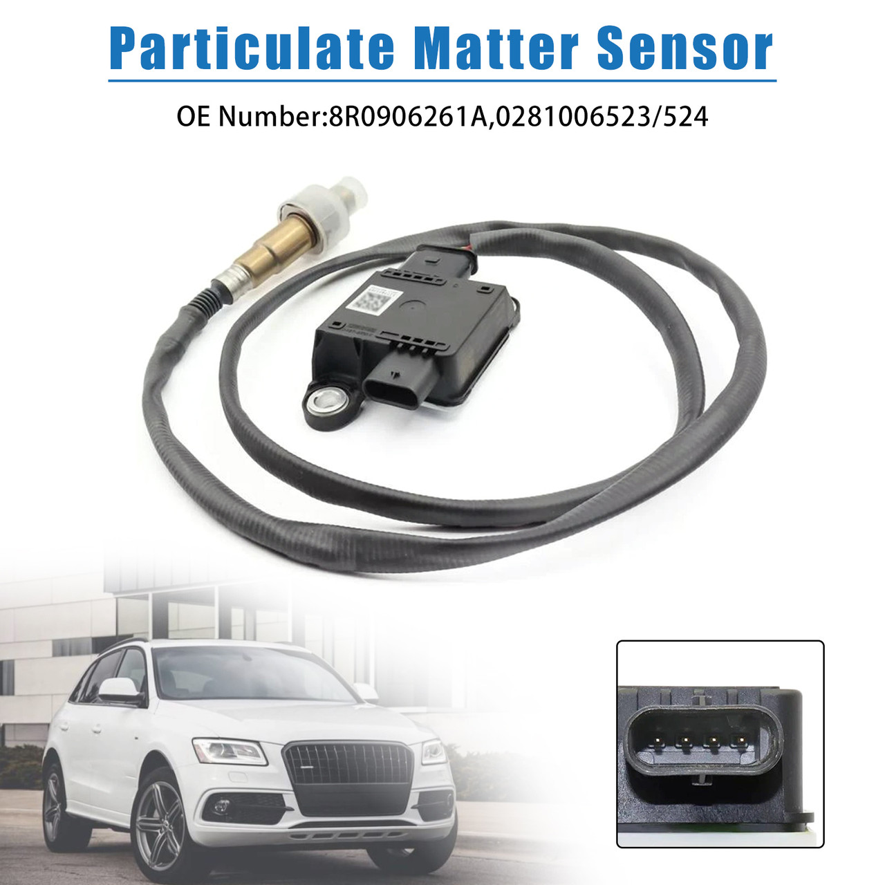 Particulate Matter Sensor 8R0906261A For Audi Q5 8R 3.0 TDI 2014-2016 Generic