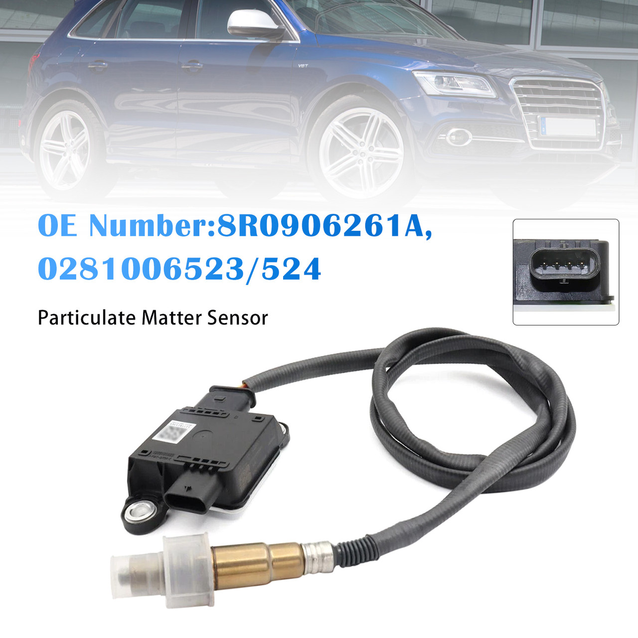 Particulate Matter Sensor 8R0906261A For Audi Q5 8R 3.0 TDI 2014-2016 Generic