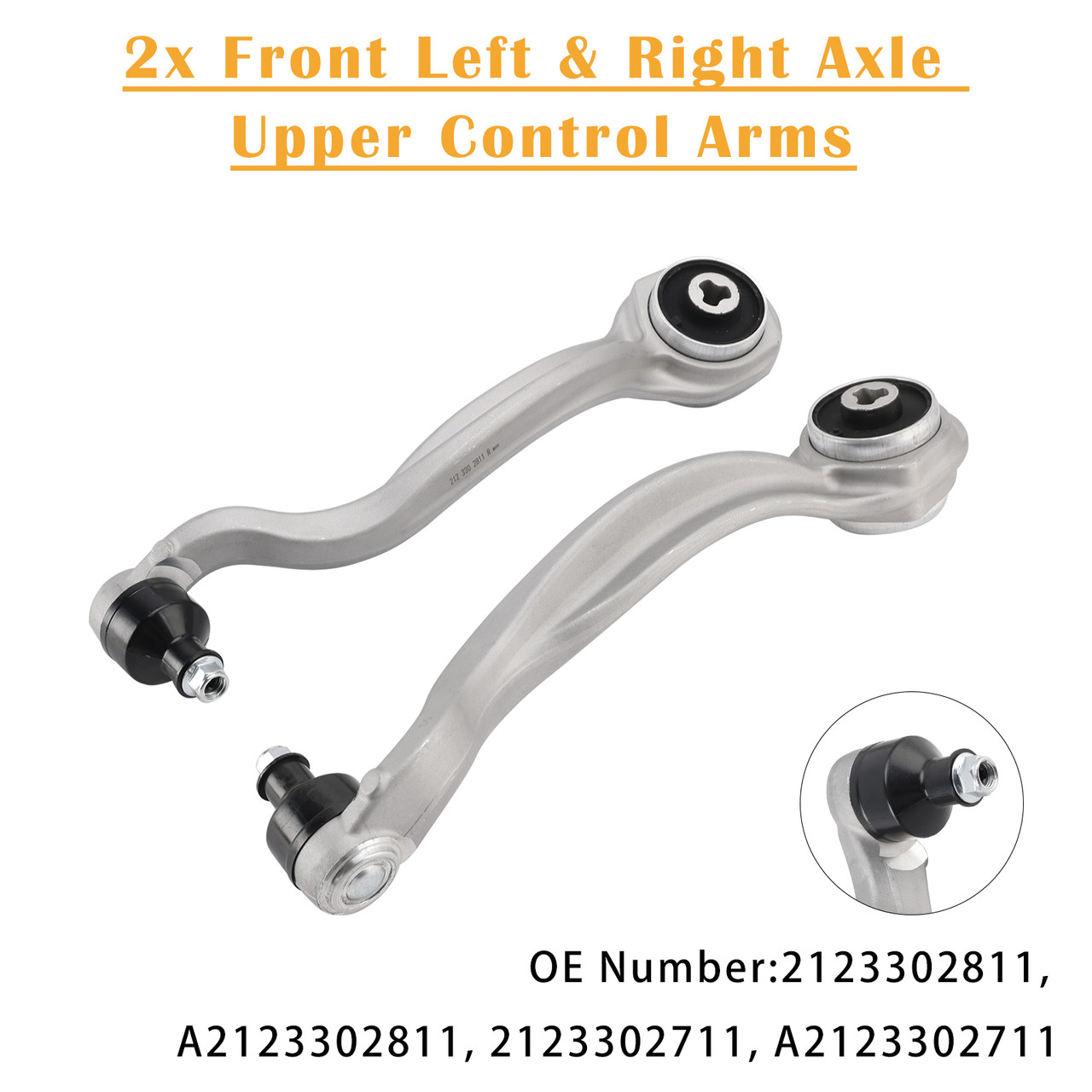 2x Front Axle Upper Control Arms (Left & Right) for Mercedes E-Class W212 2009-2017