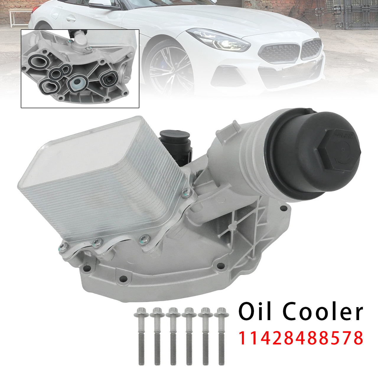BMW M340i 540i 640i 740i Li 840i M40i 630i xDrive Oil Cooler 11428488578 Generic