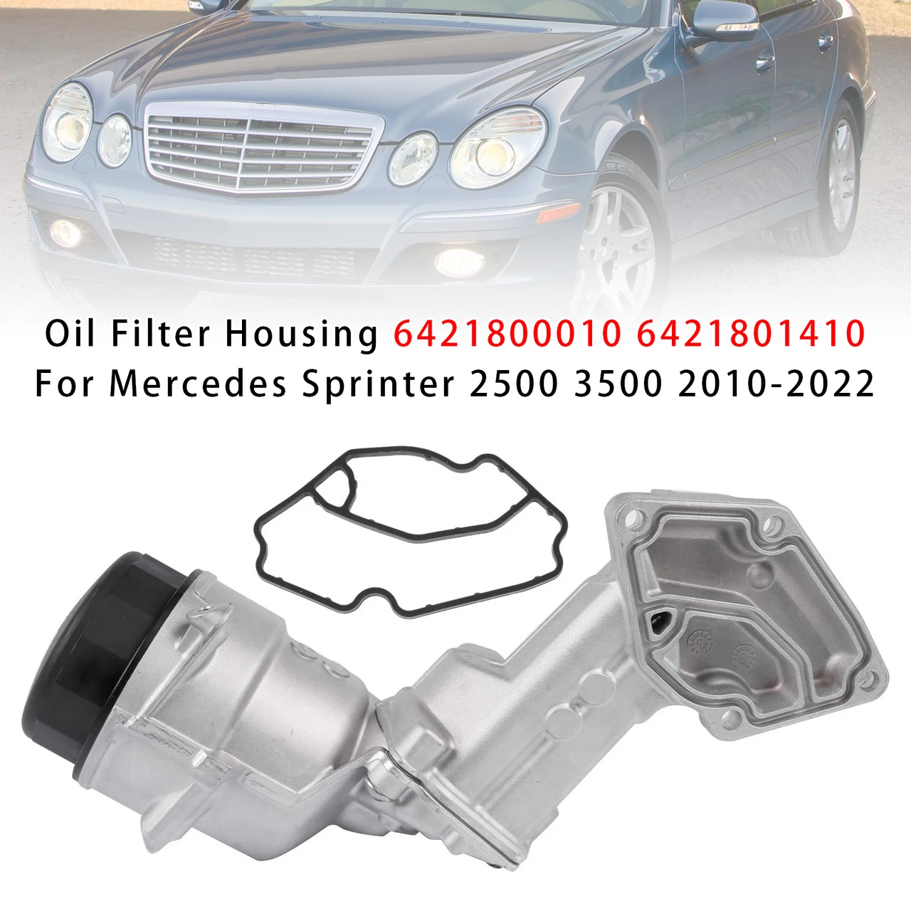 2010-2022 Mercedes Sprinter 2500 3500 Oil Filter Housing 6421800010 6421801410 Generic