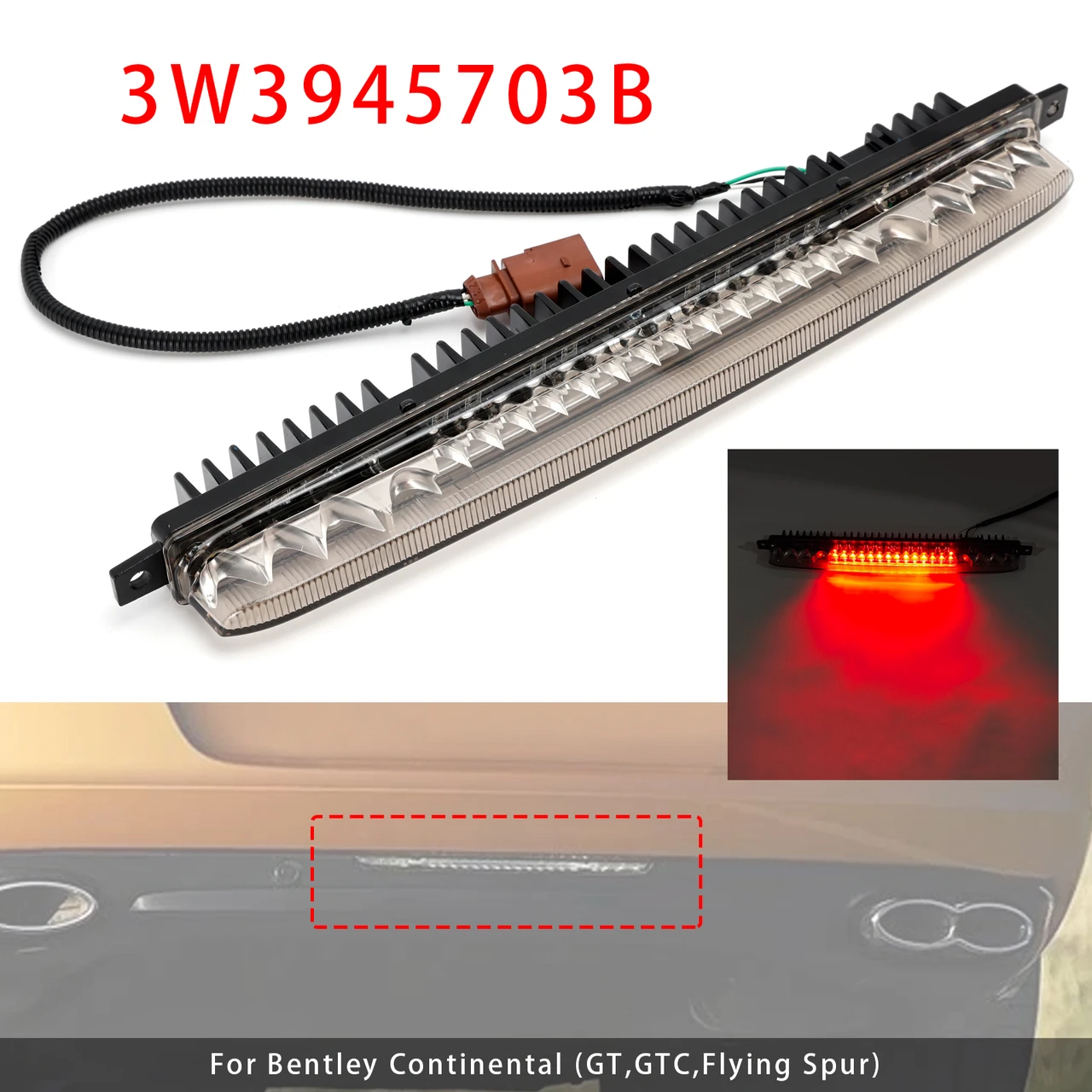 Reversing Fog Lamp 3W3945703B For Bentley Continental GT GTC Flying Spur