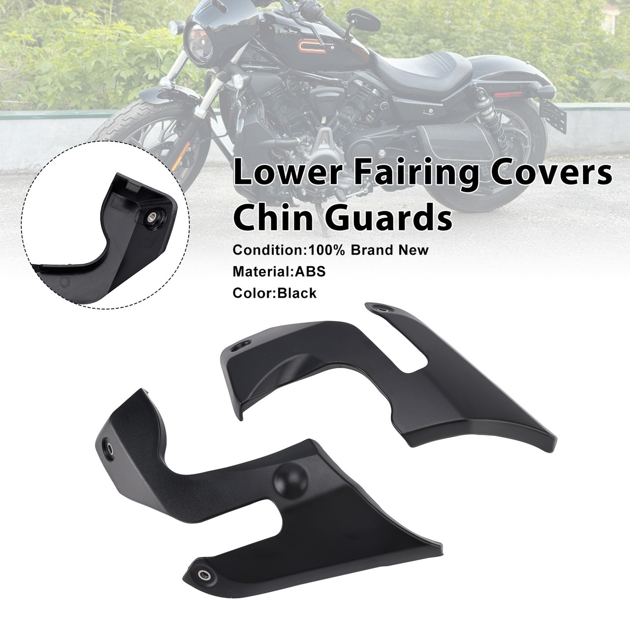 2022-2024 Harley-Davidson Nightster 975 RH975 Lower Fairing Covers Chin Guards Generic