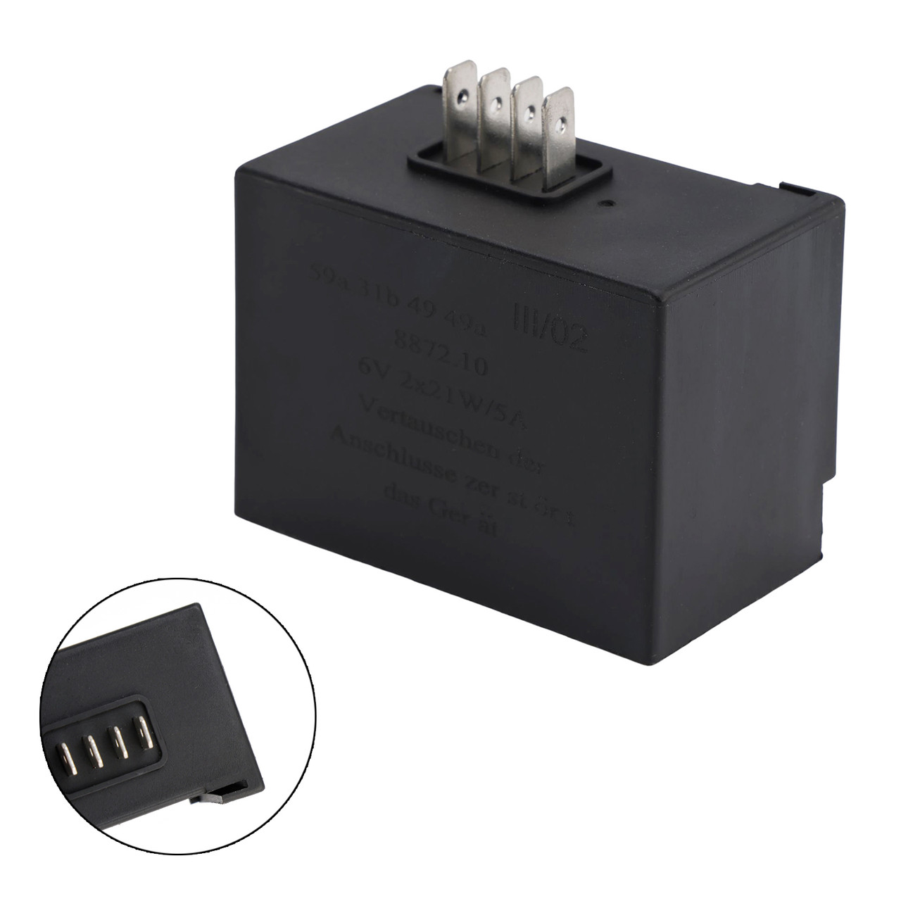 Voltage Regulator Flasher Relay fit for Simson 6V 2X21W/5A RELAY S50 S51 S53 S80