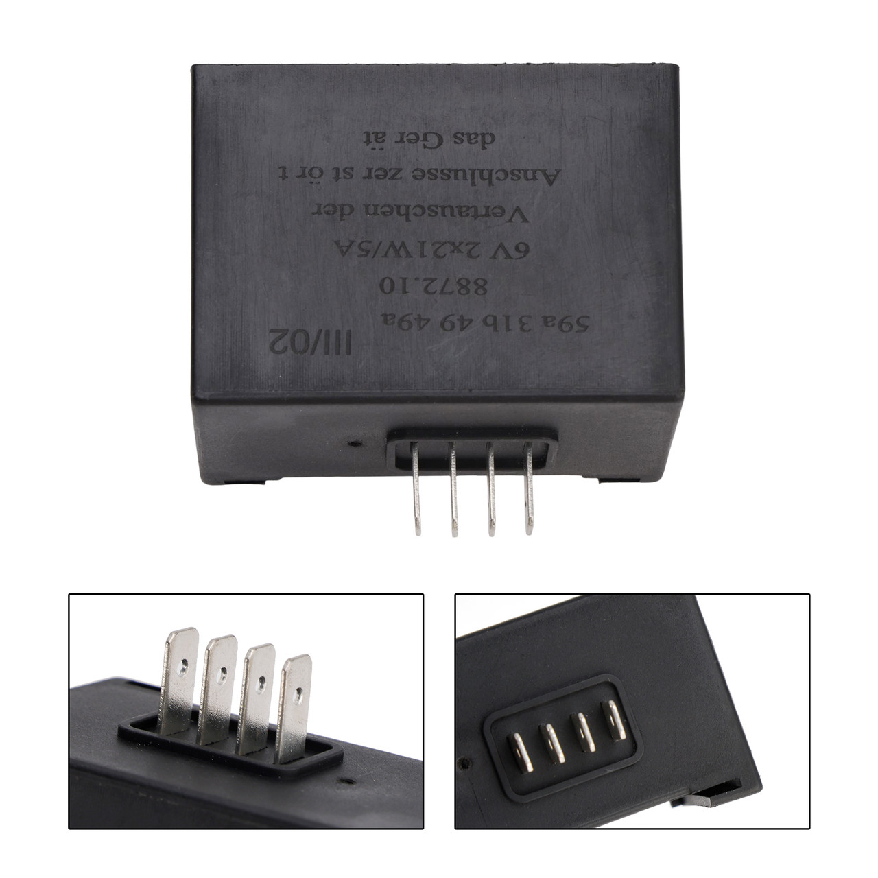 Voltage Regulator Flasher Relay fit for Simson 6V 2X21W/5A RELAY S50 S51 S53 S80