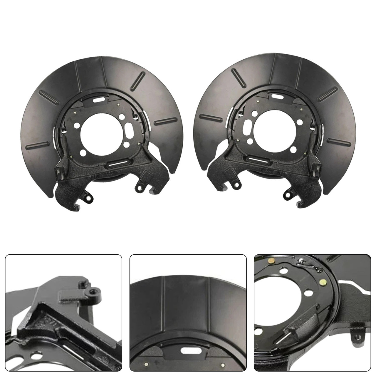2001-2010 Chrysler Voyager 2PCS Rear Disc Brake Dust Shield Set 05073641AA Generic