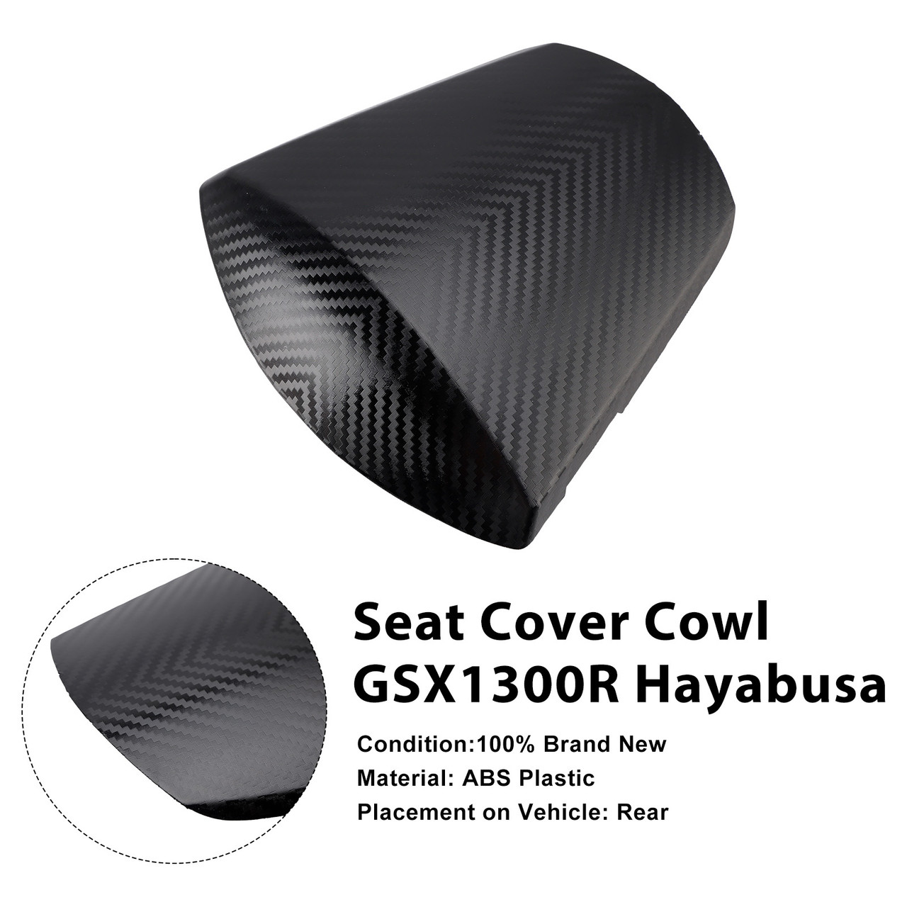 2011-2026 Suzuki GSXR600 GSXR750 K11 Rear Seat Fairing Cover Black Generic