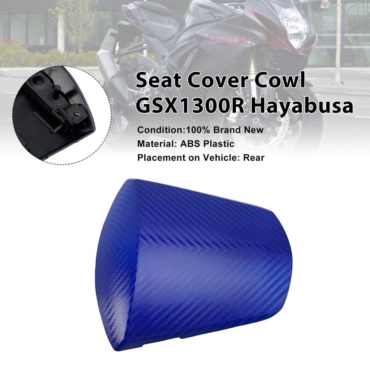 2011-2026 Suzuki GSXR600 GSXR750 K11 Rear Seat Fairing Cover Blue Generic