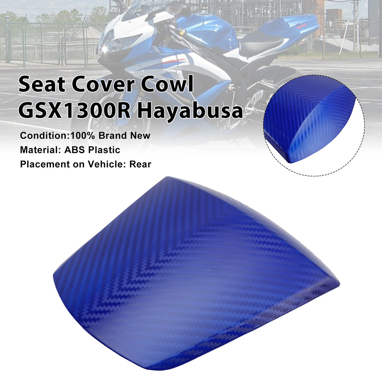 2011-2026 Suzuki GSXR600 GSXR750 K11 Rear Seat Fairing Cover Blue Generic