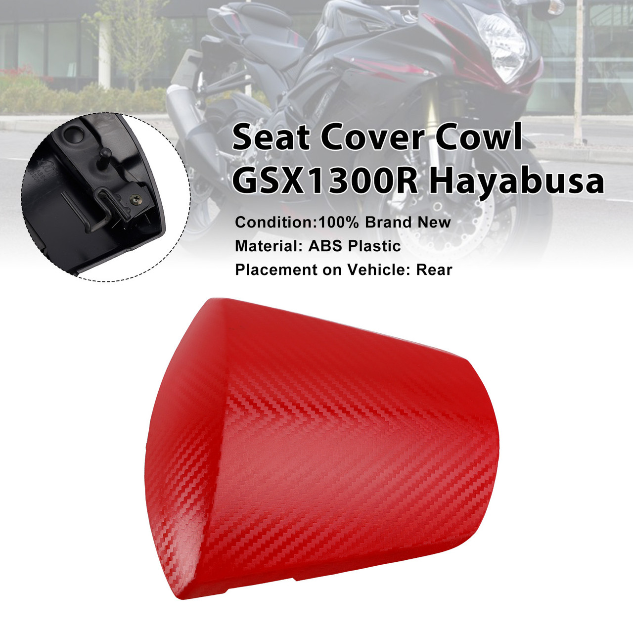 2011-2026 Suzuki GSXR600 GSXR750 K11 Rear Seat Fairing Cover Red Generic