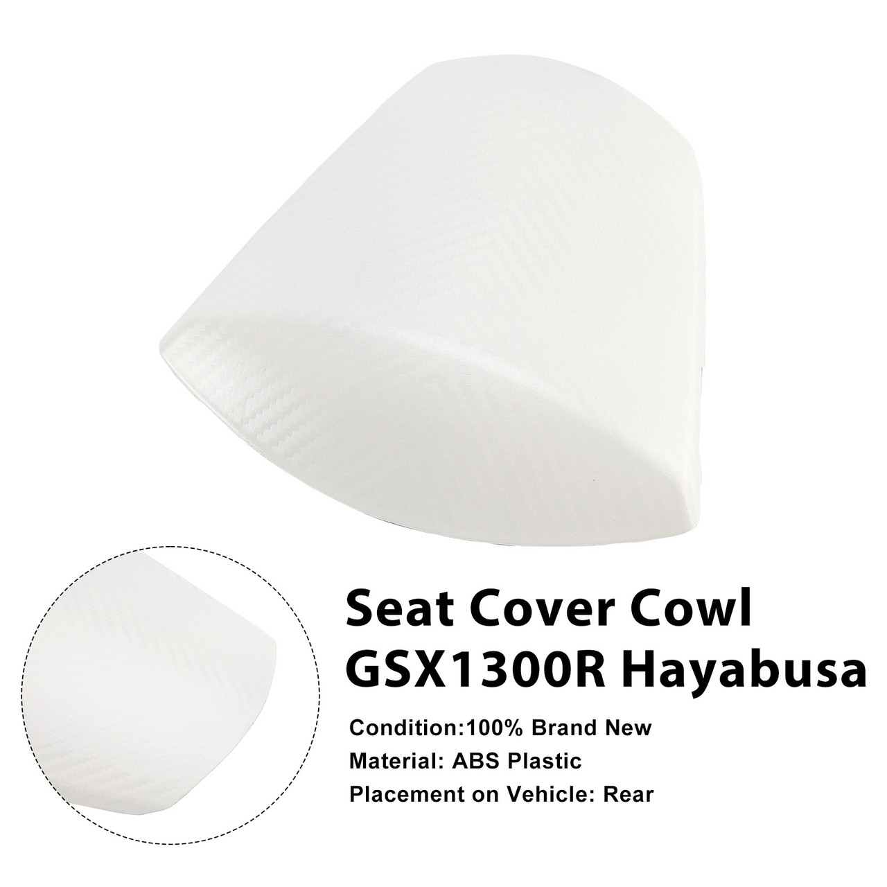 2011-2026 Suzuki GSXR600 GSXR750 K11 Rear Seat Fairing Cover White Generic