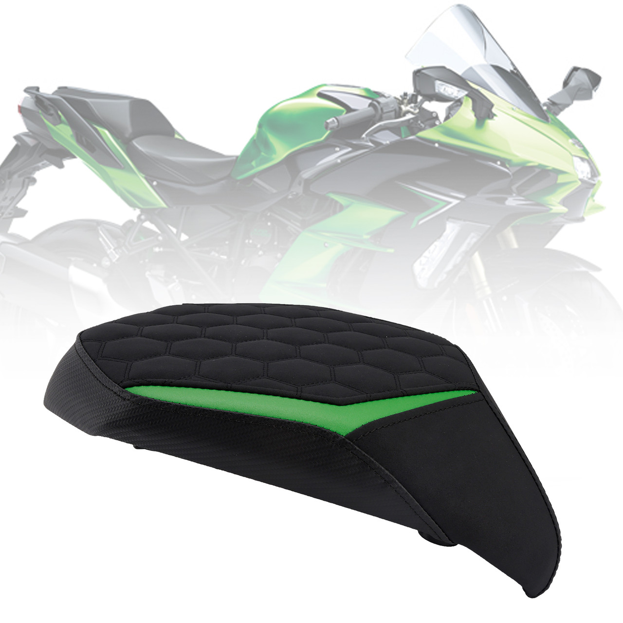 2022-2025 Kawasaki Ninja H2 Sx Rear Seat Passenger Cushion Flat Green B Generic
