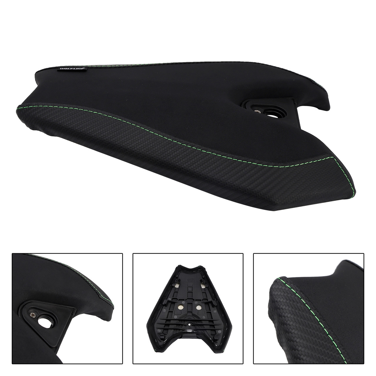 2014-2025 Kawasaki Z1000 Rear Seat Passenger Cushion Flat Black Generic