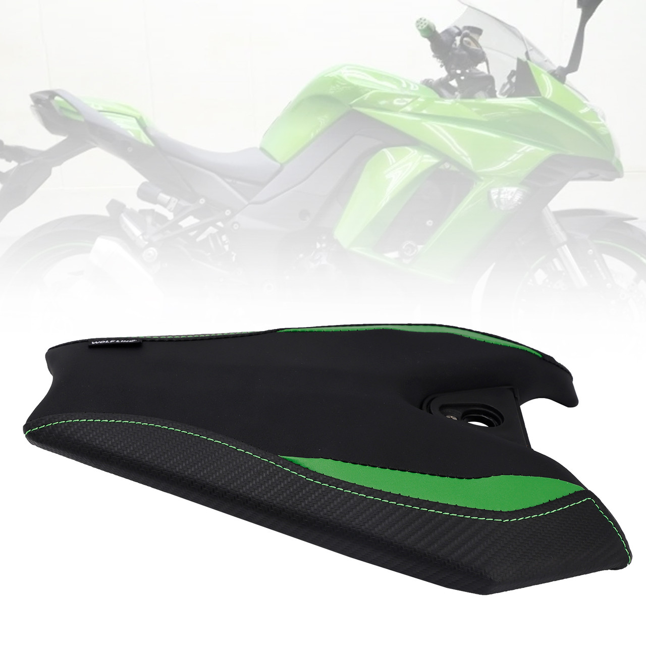 2014-2025 Kawasaki Z1000 Rear Seat Passenger Cushion Flat GreenA Generic