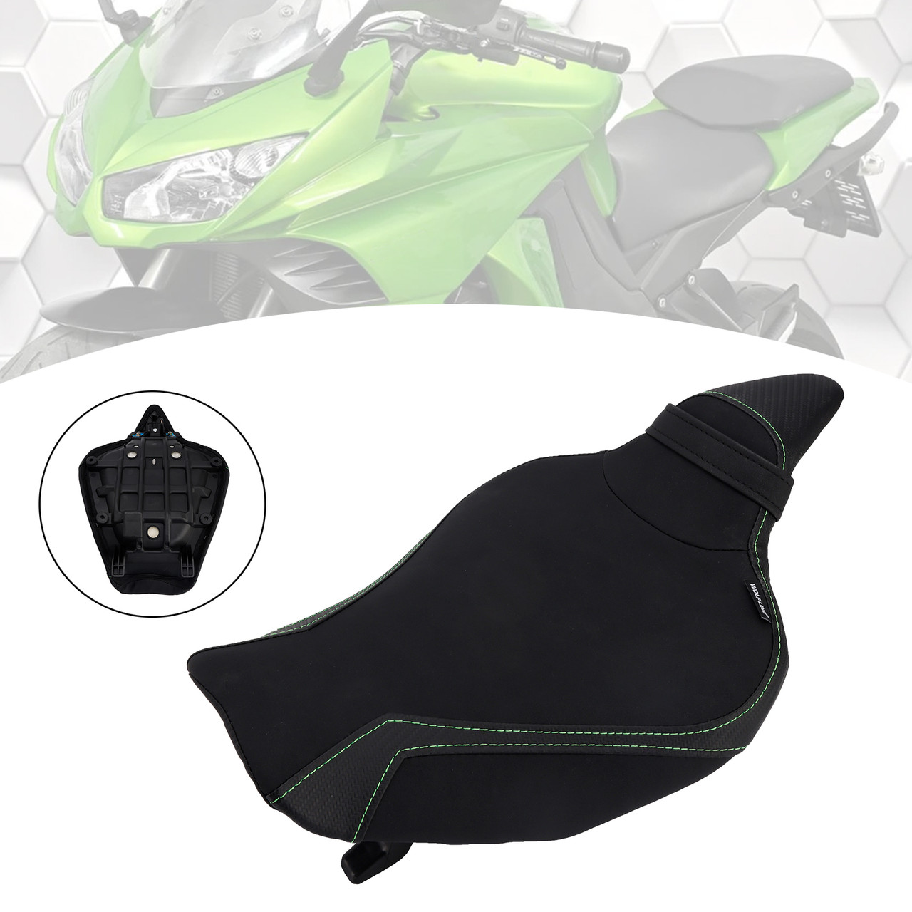 2014-2025 Kawasaki Z1000 Front Raider Seat Driver Cushion Black Generic