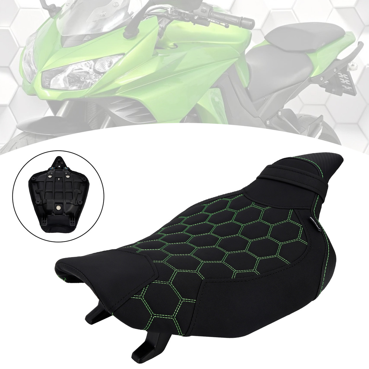 2014-2025 Kawasaki Z1000 Front Raider Seat Driver Cushion GreenB Generic