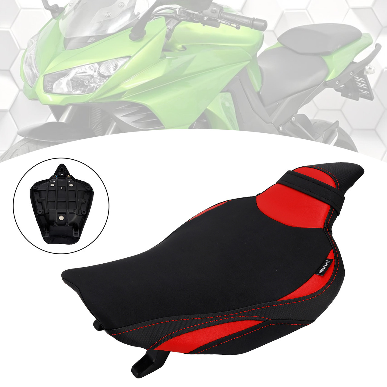 2014-2025 Kawasaki Z1000 Front Raider Seat Driver Cushion Red Generic