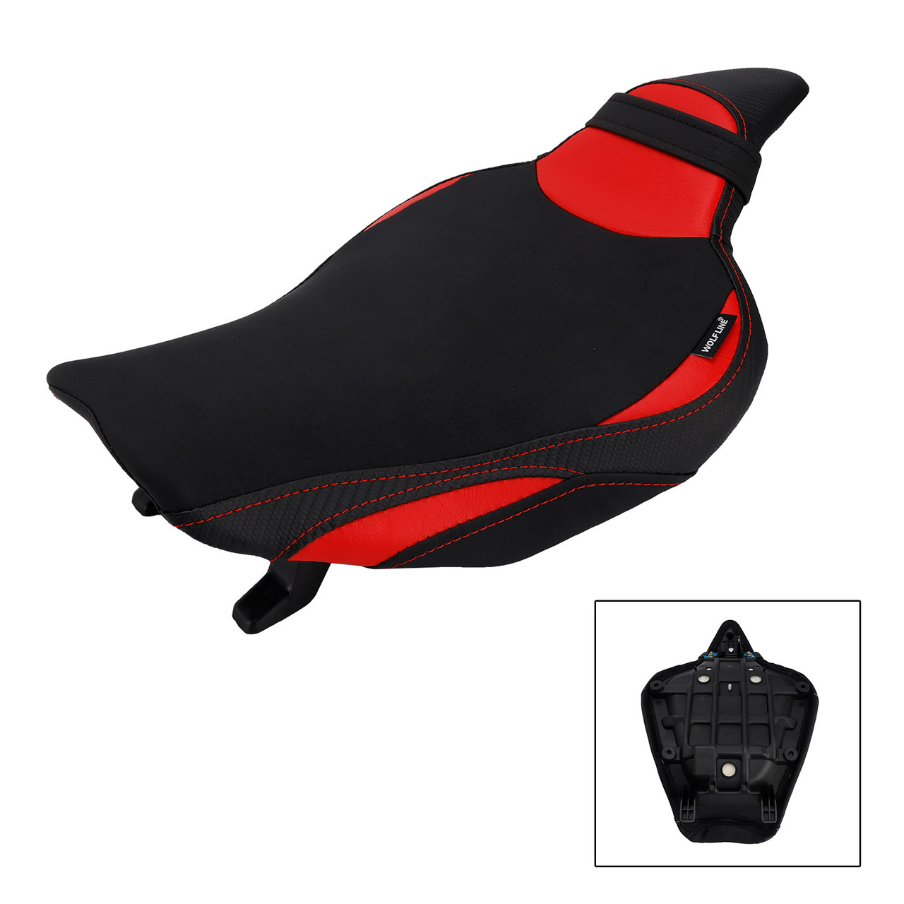 2014-2025 Kawasaki Z1000 Front Raider Seat Driver Cushion Red Generic