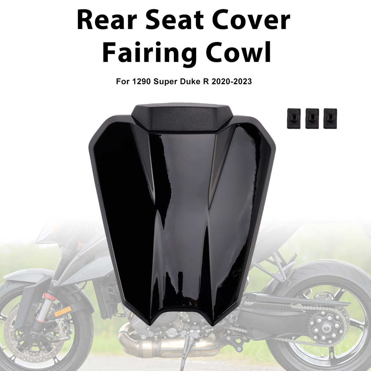2020-2023 1290 Super Duke R Rear Seat Cover Fairing Cowl Black Generic