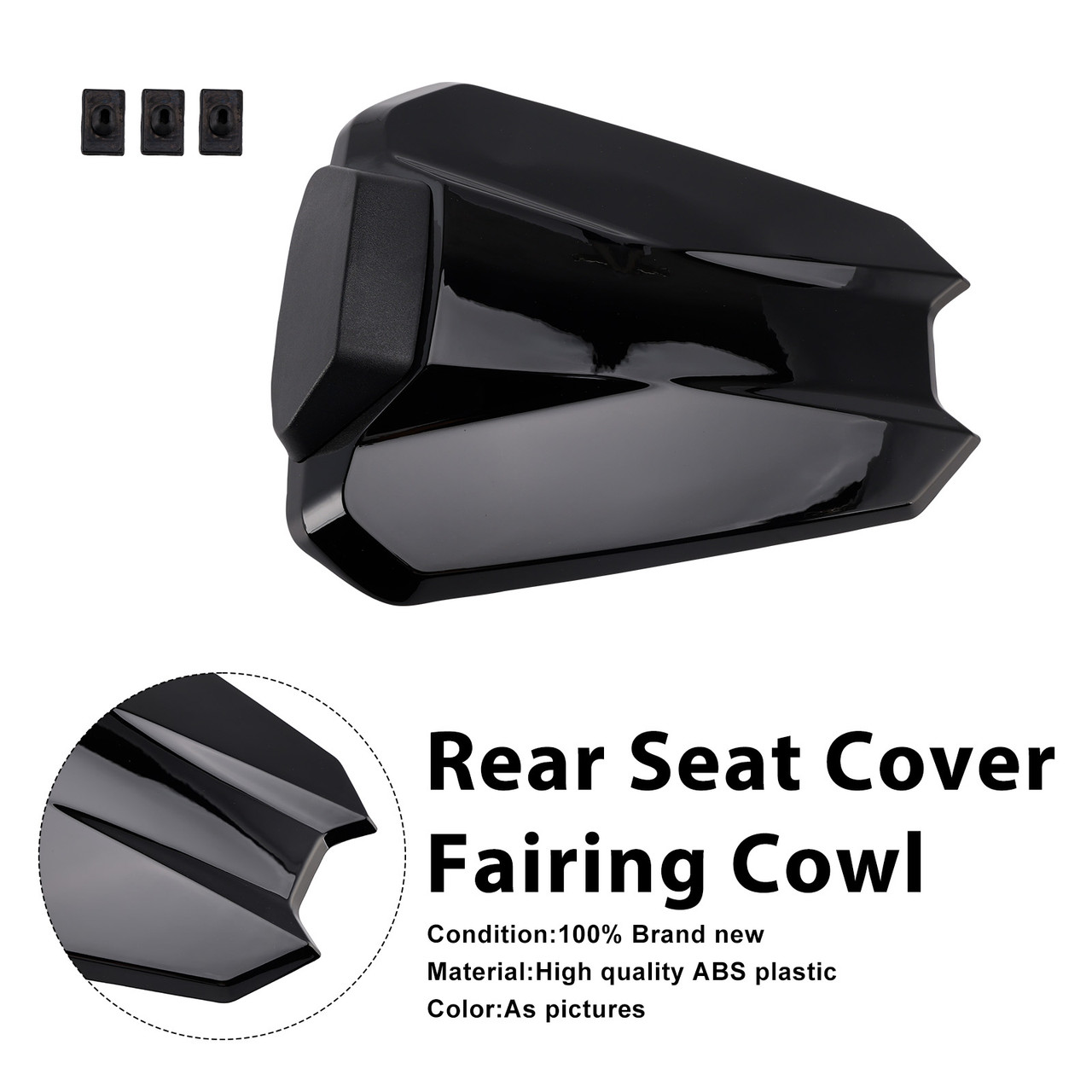 2020-2023 1290 Super Duke R Rear Seat Cover Fairing Cowl Black Generic