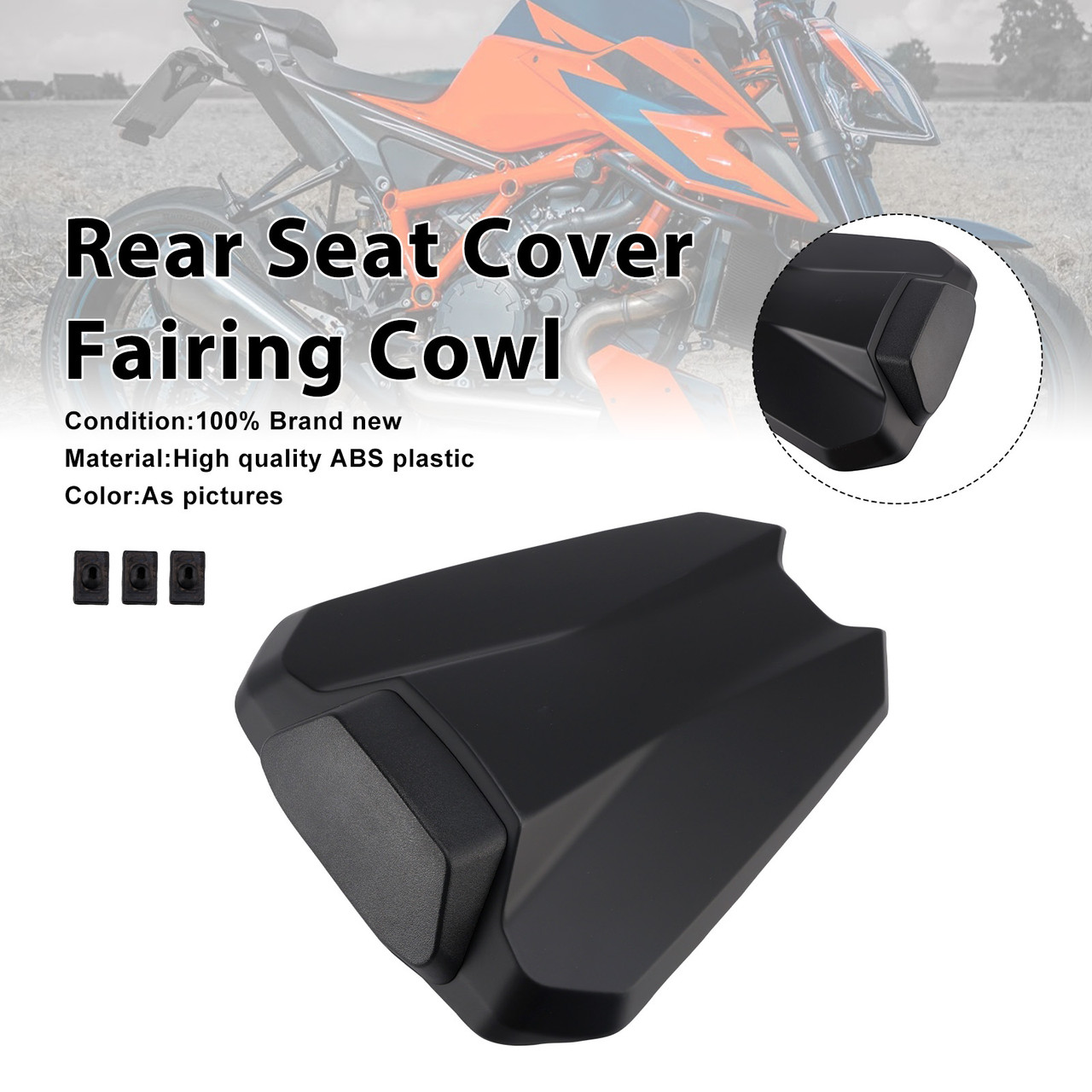 2020-2023 1290 Super Duke R Rear Seat Cover Fairing Cowl Matte Black Generic