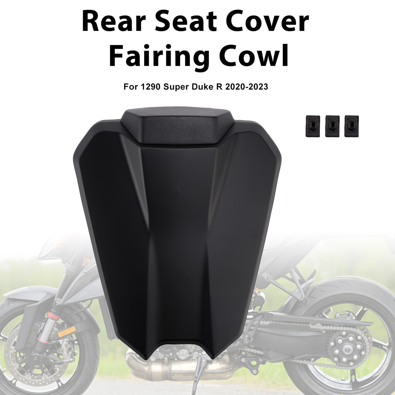 2020-2023 1290 Super Duke R Rear Seat Cover Fairing Cowl Matte Black Generic